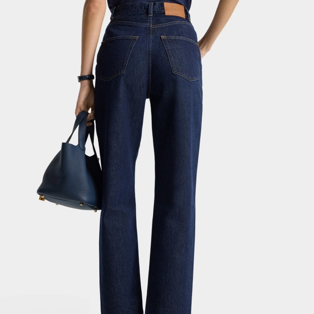 NWT Sporty & Rich Vintage Fit Straight Leg Denim - One Wash - Picture 5 of 16